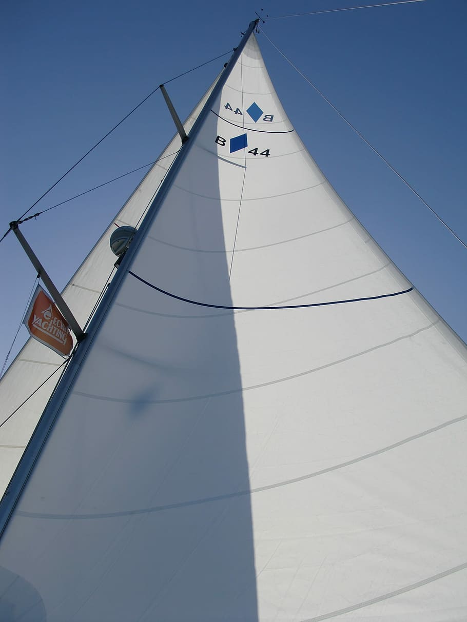 Sail, Wind, Sea, Holiday, summer, water sports, mast, sky, sailing boat HD wallpaper