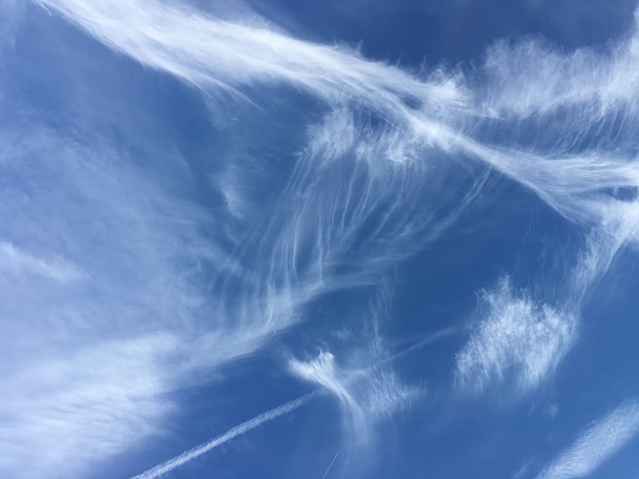 Sky, Clouds, Nature, blue, cloud - sky, weather, backgrounds HD wallpaper