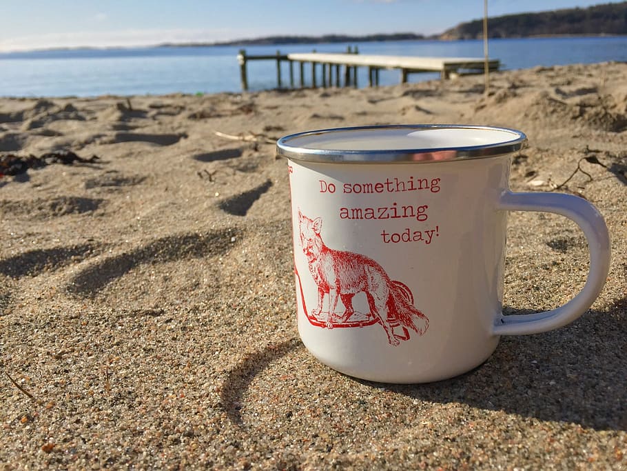 Beach, Coffee Mug, Bridge, Cup, marning, lesure, relxa, outdoor HD wallpaper