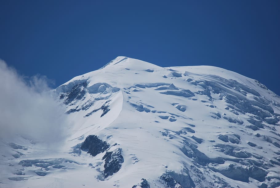 chamonix, mountains, snow, winter, cold temperature, snowcapped mountain HD wallpaper