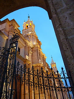 Arequipa, Cathedral, Peru, Building, architecture, religion HD wallpaper