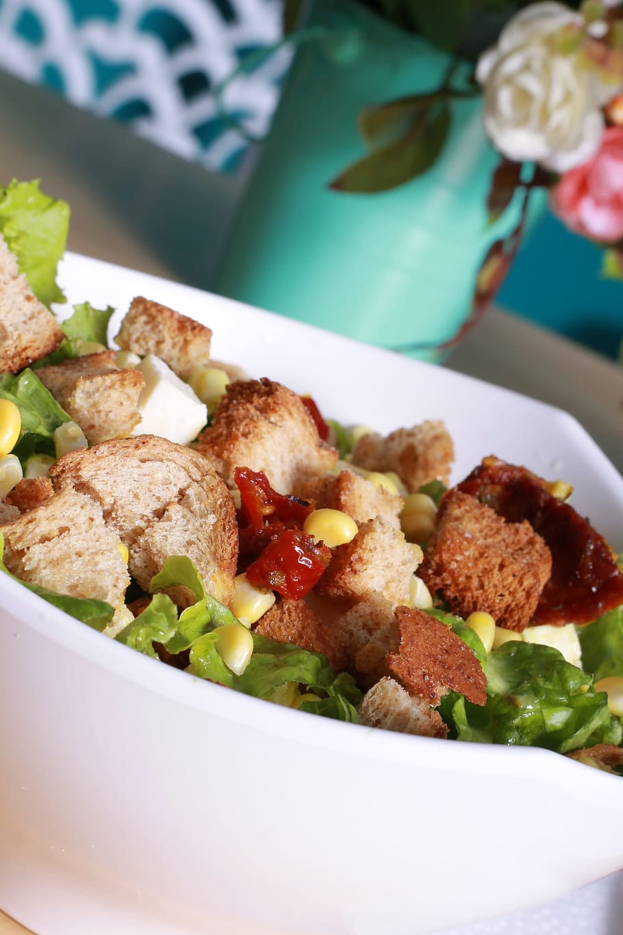 healthy, salad, food and drink, ready-to-eat, freshness, healthy eating HD wallpaper
