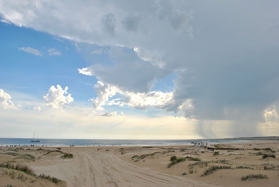 uruguay, beach, clouds, sky, sea, nature, good looking, light HD wallpaper