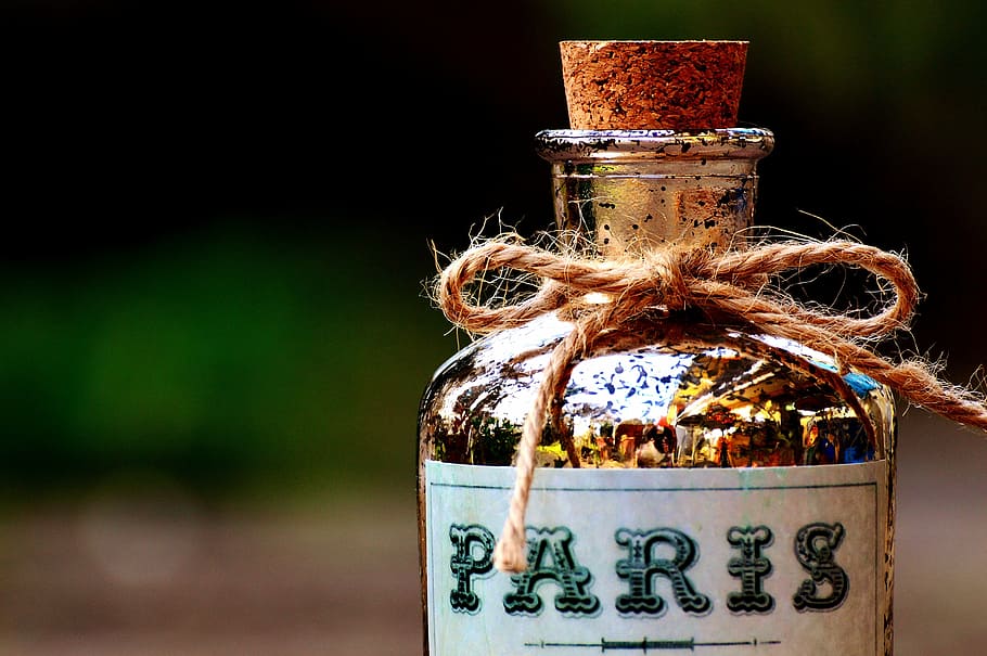 bottle, cork, cord, loop, container, storage, focus on foreground HD wallpaper