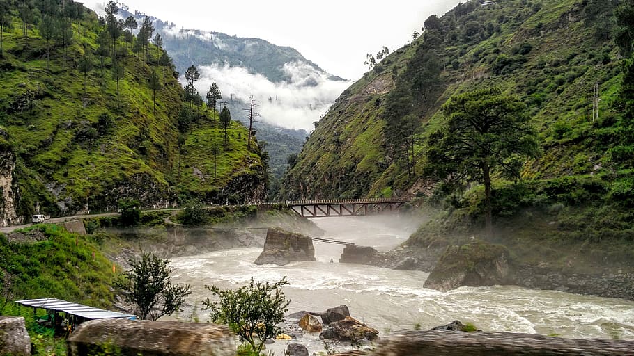 himachal, river, valley, landscape, water, scenics - nature HD wallpaper