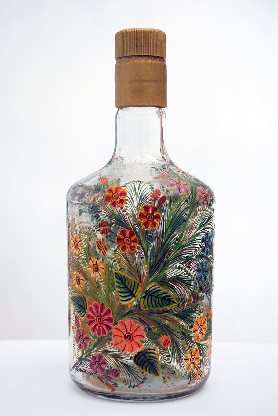 bottle, glass, crafts, olinala, container, glass - material HD wallpaper
