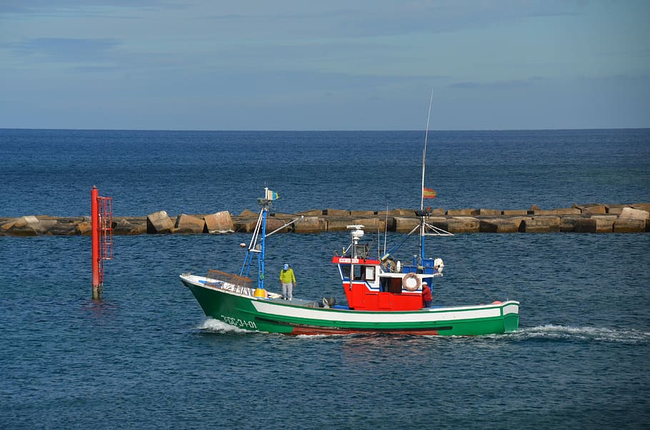 Boot, Fischer, Sea, Fishing Boat, lake, water, port, exit, ship HD wallpaper