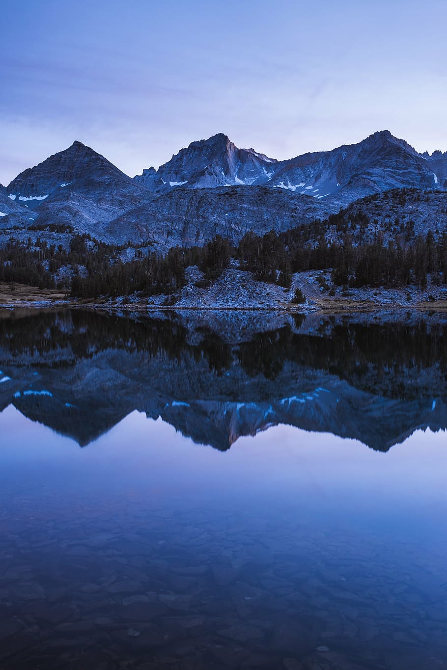 reflective photography of mountain on body of water, reflection, HD wallpaper