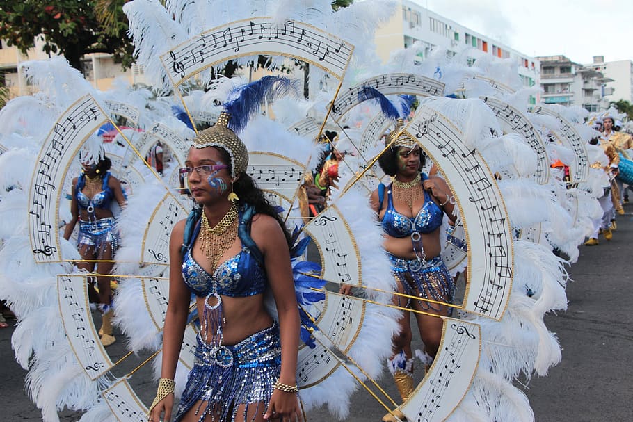 carnival, pointe-à-pitre, 2017, parade, real people, day, architecture HD wallpaper