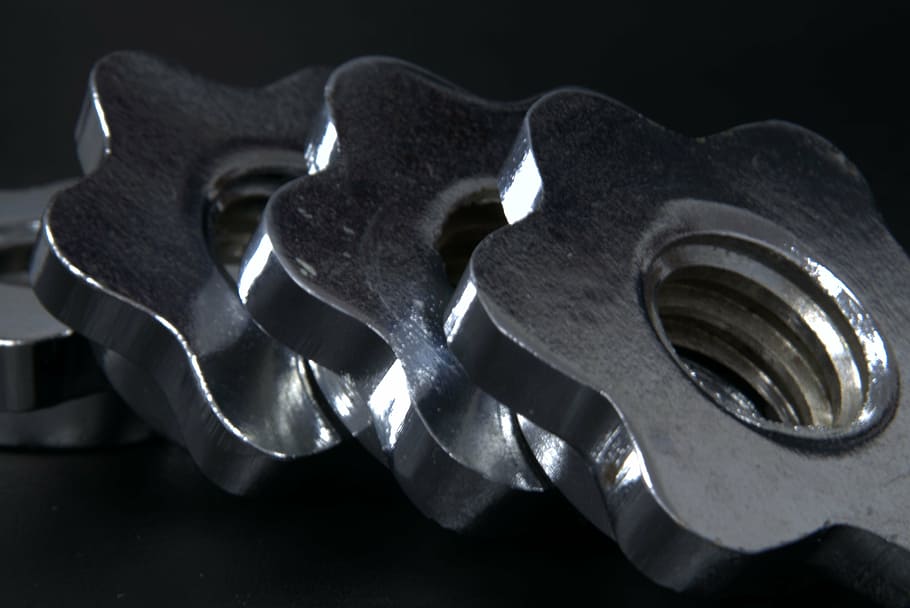 nuts, screw, metal, thread, section, the industry, silver, fit HD wallpaper