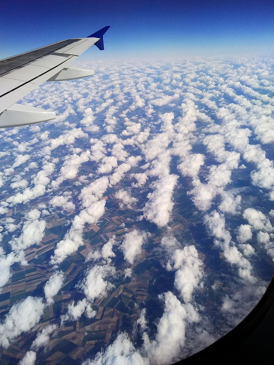 Holiday, Flyer, Clouds, Sky, Travel, passenger aircraft, airliner HD wallpaper