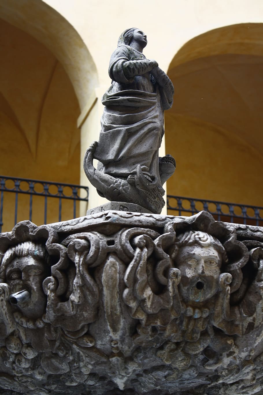 Source, Angels, Convent, maria, statue, sculpture, human representation HD wallpaper