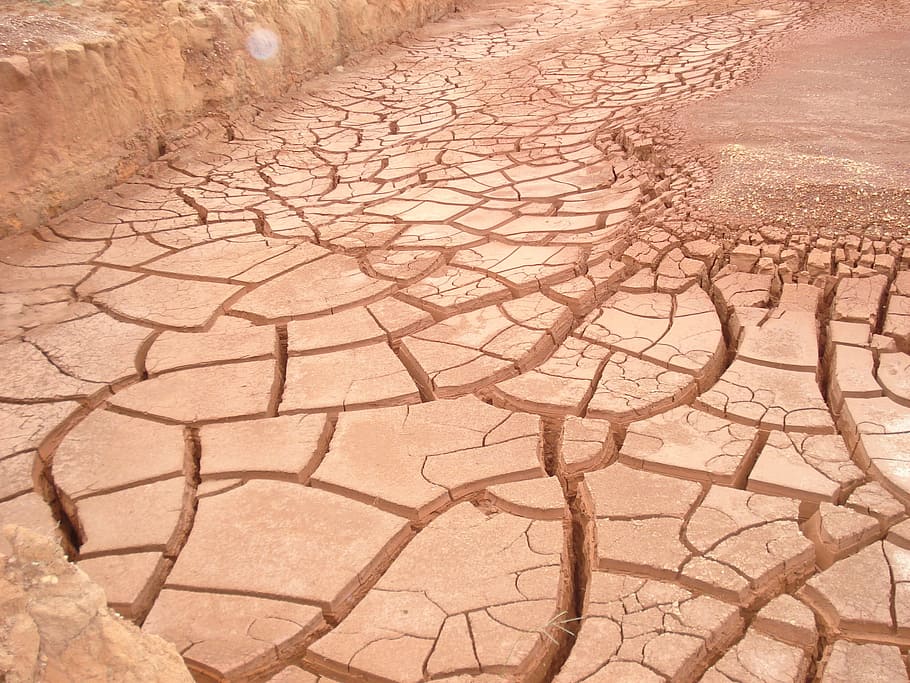 Ground, Cracks, Clay, arid climate, nature, desert, land, drought HD wallpaper