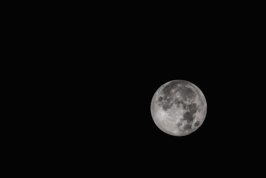 photography of full moon, full moon, astronomy, night, galaxy HD wallpaper