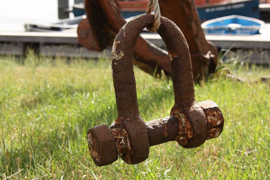 harp, iron, rust, old, metal, rusty, grass, no people, machinery HD wallpaper