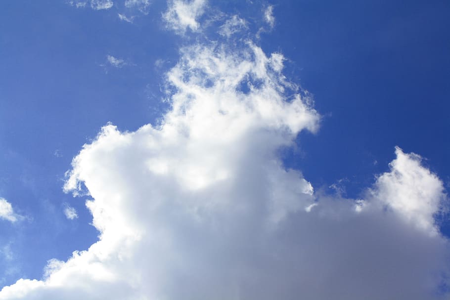 cloud, bright, clouds, sky, sunny, skies, blue, nature, cloud - sky HD wallpaper