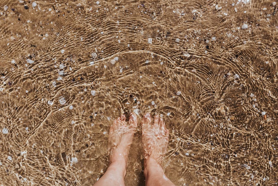 Female legs in the sand, beach, caucasian, ocean, person, sea