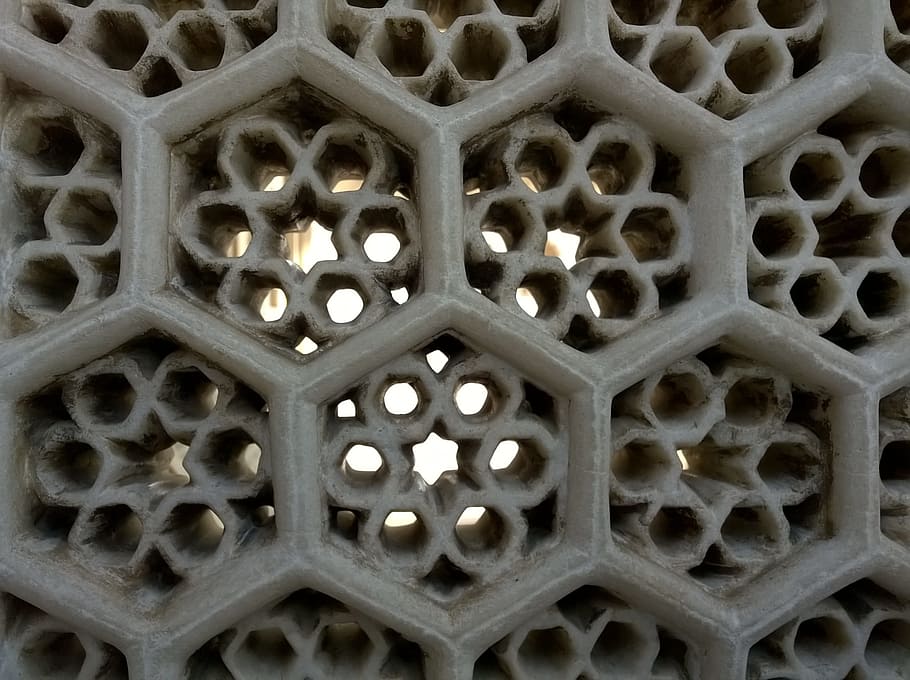 India, Window, Pattern, backgrounds, full frame, close-up, travel destinations HD wallpaper