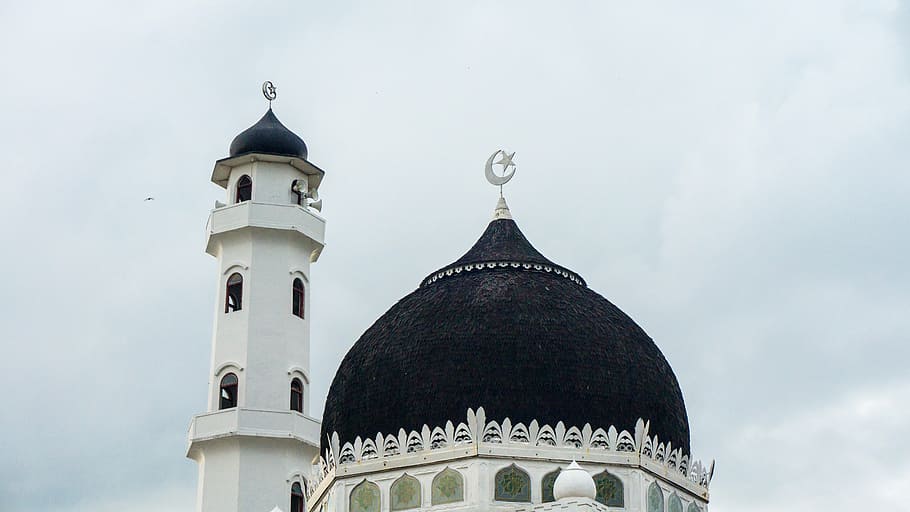 masjid, mosque, islam, architecture, landmark, asia, religion, HD wallpaper