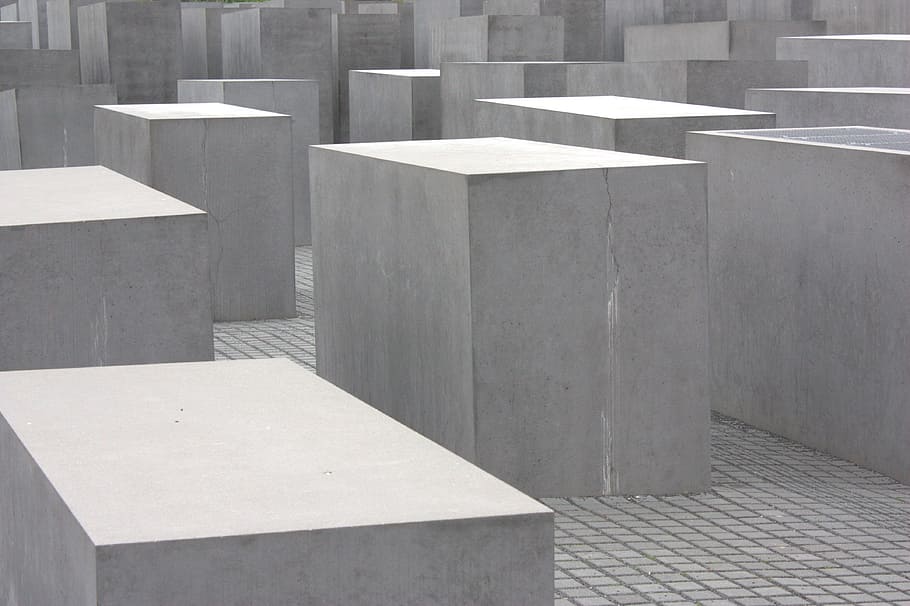 gray concrete block lot digital wallpaper, Artwork, Modern, Architecture HD wallpaper