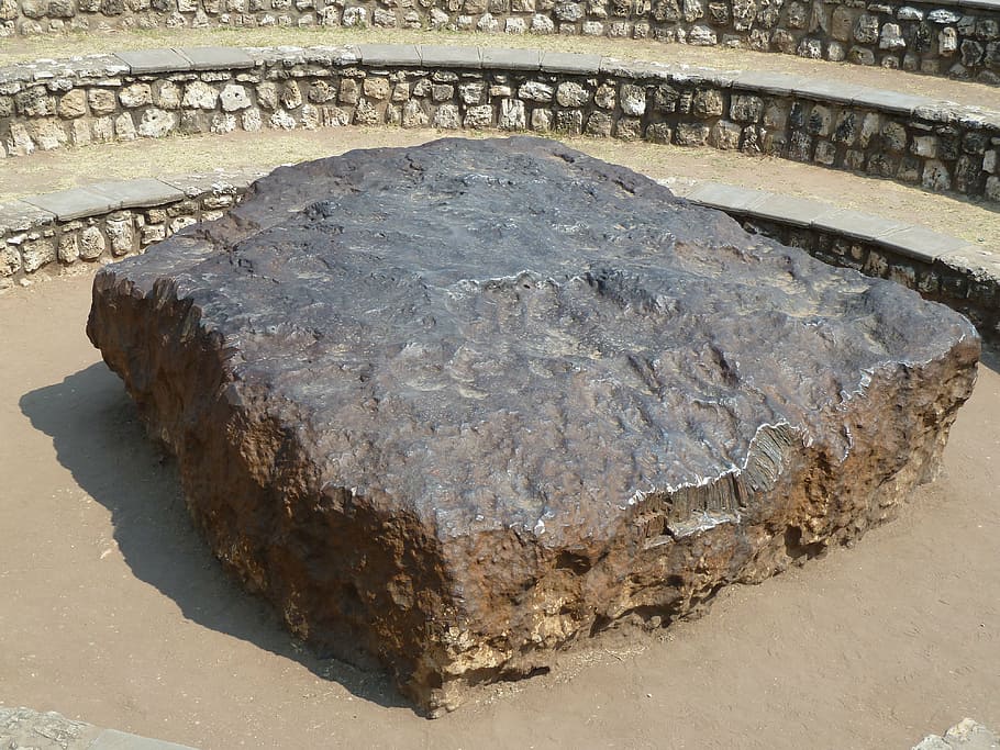 meteorite, stone, hoba, namibia, nature, history, day, the past HD wallpaper