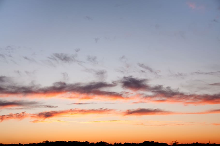 sunset, red, orange, sky, clouds, nature, dusk, cloud - Sky HD wallpaper