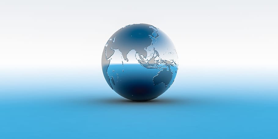 stainless steel globe on white surface, World, Planet, Earth