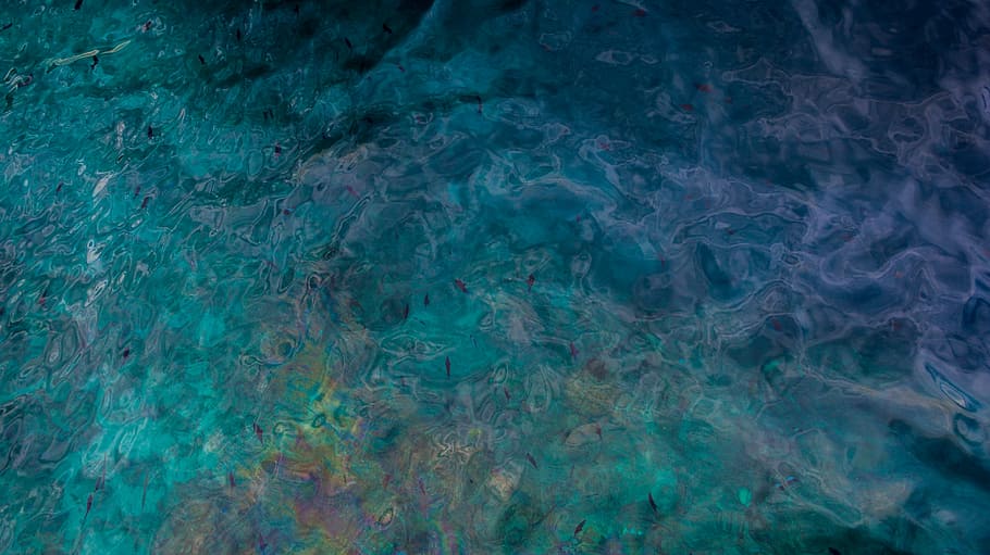 HD wallpaper: Blue Endless Ocean in Fog, calm, foggy, minimalism ...