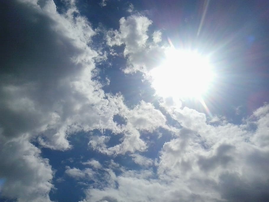 Sun, Clouds, Heaven, Weather, Sky, sunbeam, sunlight, cloud - sky HD wallpaper
