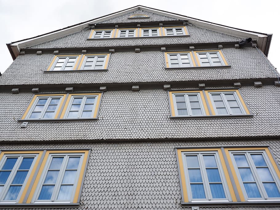 Wood Shingles, Facade, Cladding, facade cladding, home, vacation HD wallpaper