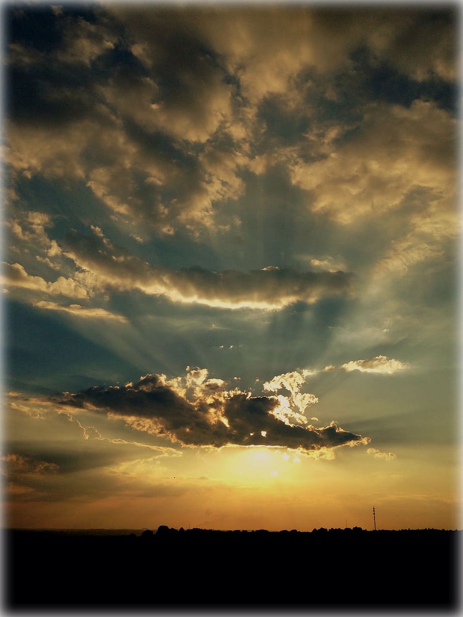 olkusz, poland, sunset, sky, landscape, cloud - sky, beauty in nature HD wallpaper