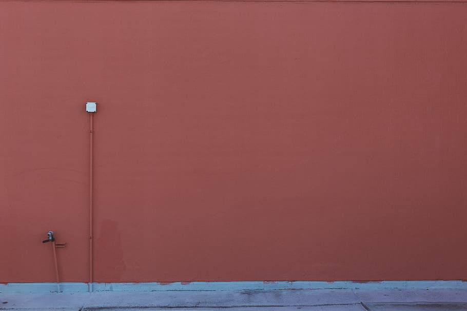 dark, wall, pipes, paint, concrete, empty, minimalism, surface HD wallpaper