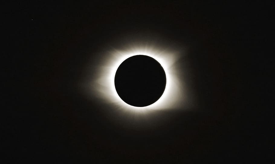 solar eclipse 2017, sun and star, totality, tennessee, moon HD wallpaper