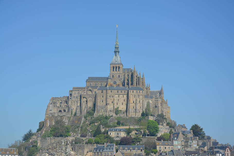 HD wallpaper: mont saint michel, common la manche normandy, normandy ...