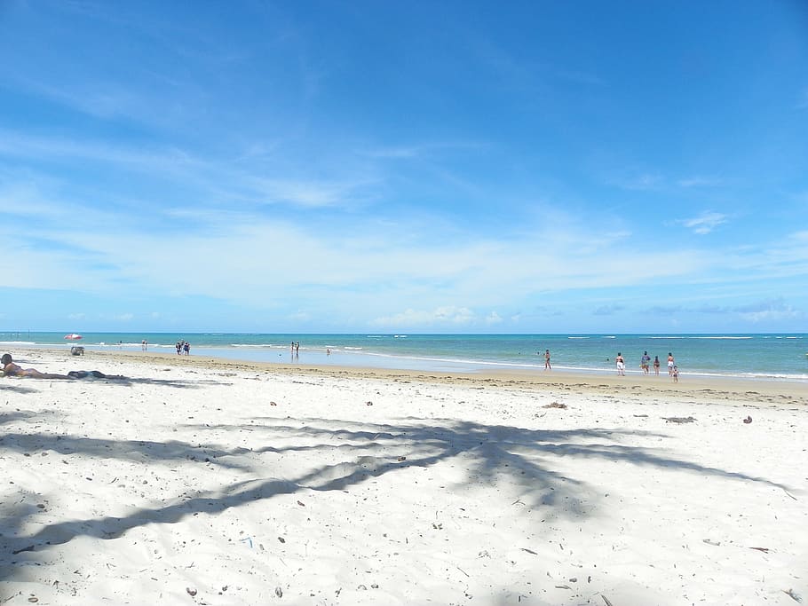 brown sand, praia, arraial d'ajuda, paraíso, bahia, vacations, HD wallpaper