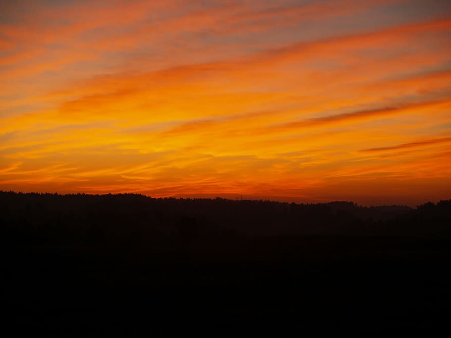 sunrise, sky, colorful, clouds, dawn, morning, sunlight, scenic HD wallpaper