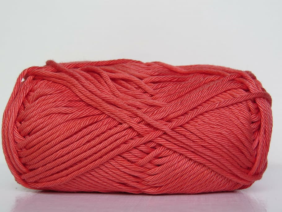 red yarn roll placed on white surface, cat's cradle, wool, knit, HD wallpaper