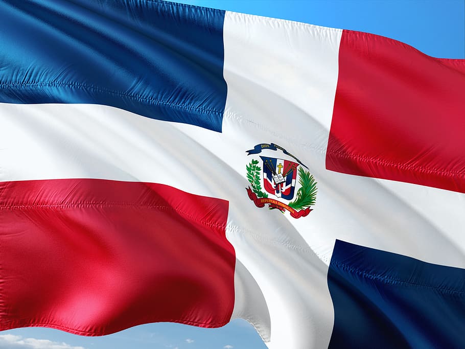 international, flag, dominican-republic, patriotism, red, pride, HD wallpaper