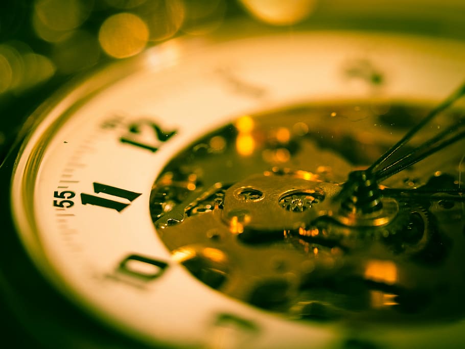 blur, clock, clock face, close -up, close-up, color, glass HD wallpaper