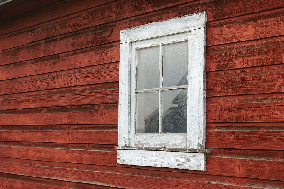 closeup photo of white wooden framed clear glass window, old HD wallpaper
