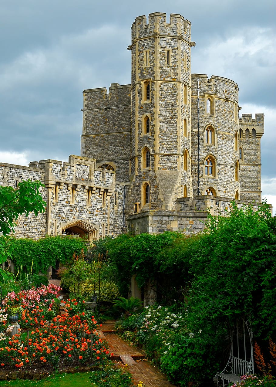 windsor castle, hdr, attraction, unesco, architecture, cloud - sky HD wallpaper