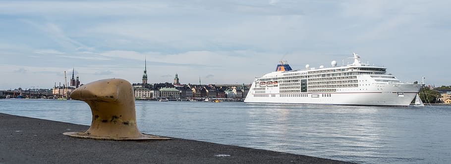 stockholm, sweden, ship, investors, hapag-lloyd, water, europa2, HD wallpaper