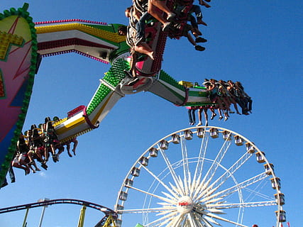 Amusement, Park, Park, Ride, County, Fair, orange, california HD wallpaper