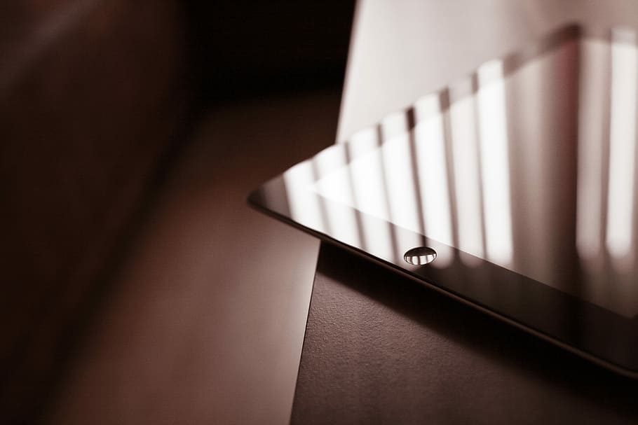 Corner of the iPad, abstract, close up, desk, detail, minimalistic, HD wallpaper