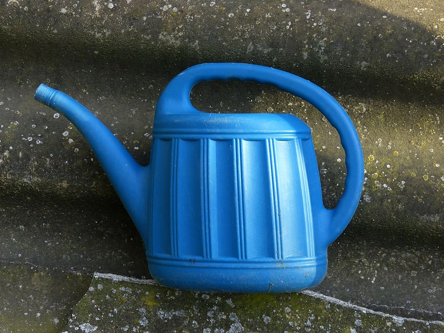 shower, vintage, object, blue, watering can, no people, gardening equipment HD wallpaper