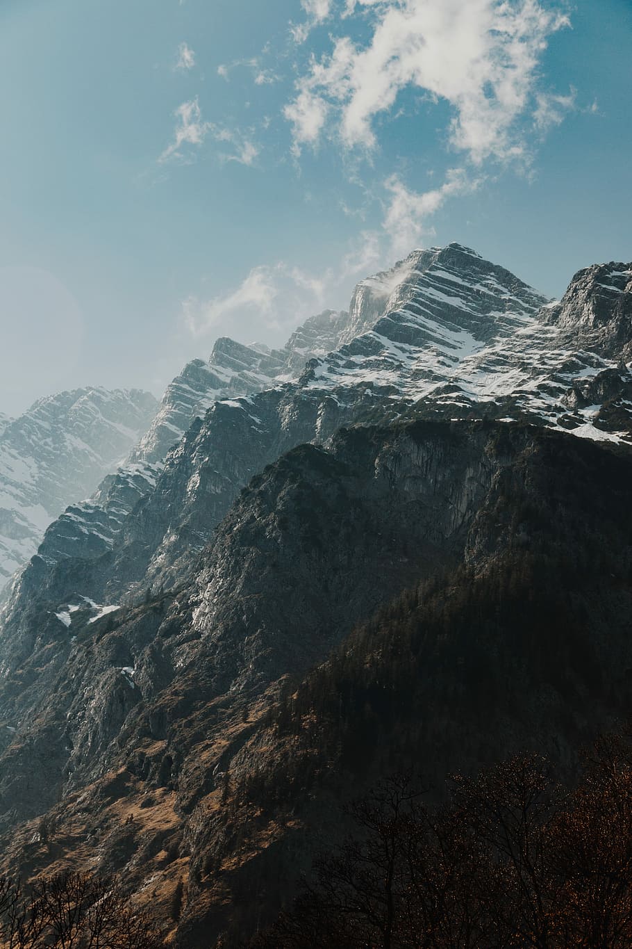 snow covered mountain during daytime, snow capped mountain under clear sky HD wallpaper