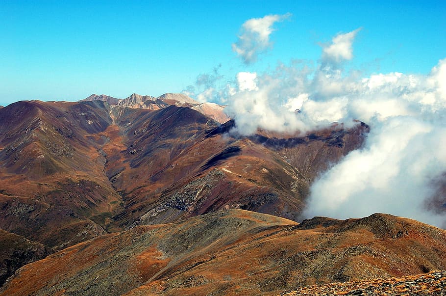 Puigmal, Mountain, Landscape, high mountains, nature, hiking HD wallpaper