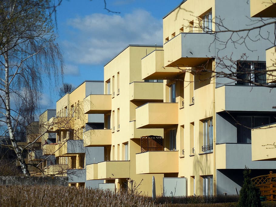 homes, balconies, architecture, facade, apartment, building HD wallpaper