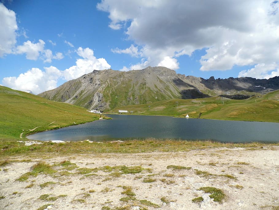 Mountain, Val D'Ize, Good Looking, Lake, scenics, landscape HD wallpaper