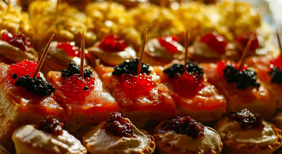 Food, Canapes, Bread, Couch, Incoming, dish, top, toasts, mushrooms HD wallpaper